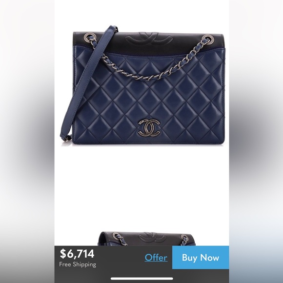 Chanel Blue Quilted Lambskin Medium Ballerine Flap Bag🔥💙 - Picture 16 of 16
